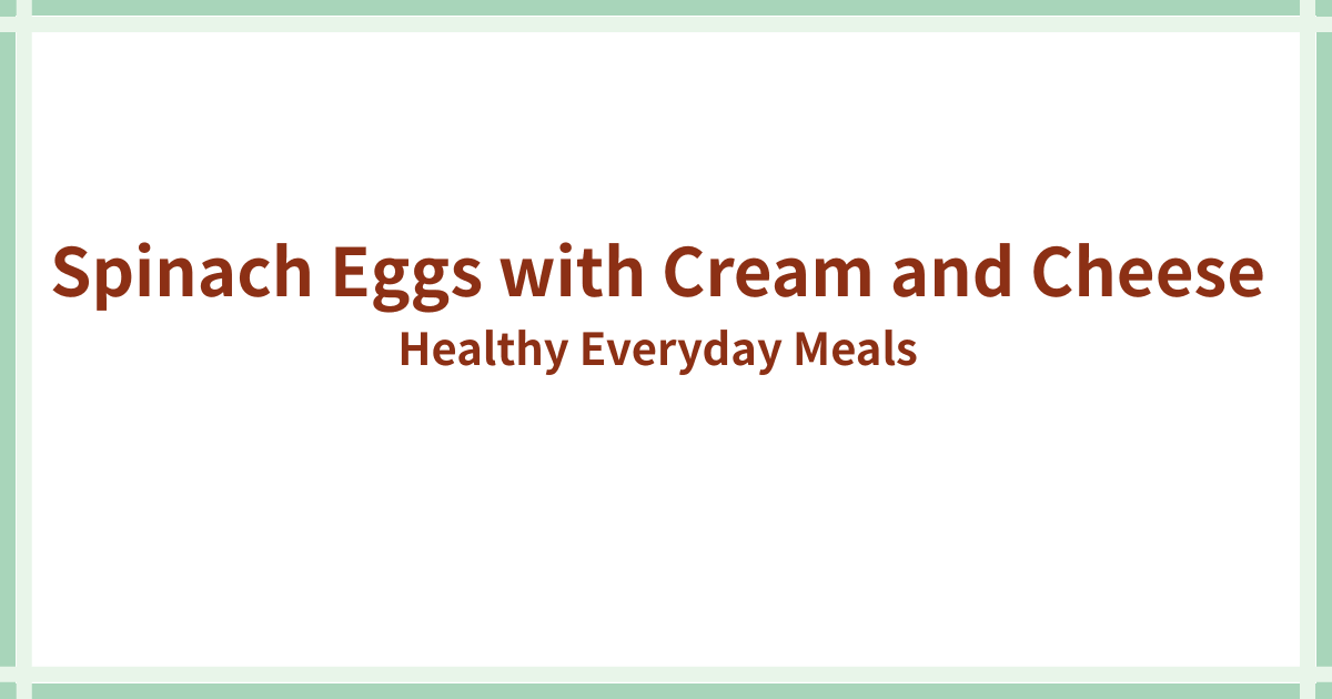 Spinach Egg