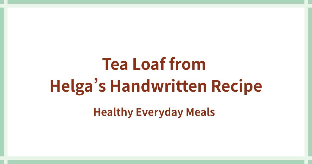 Tea Loaf