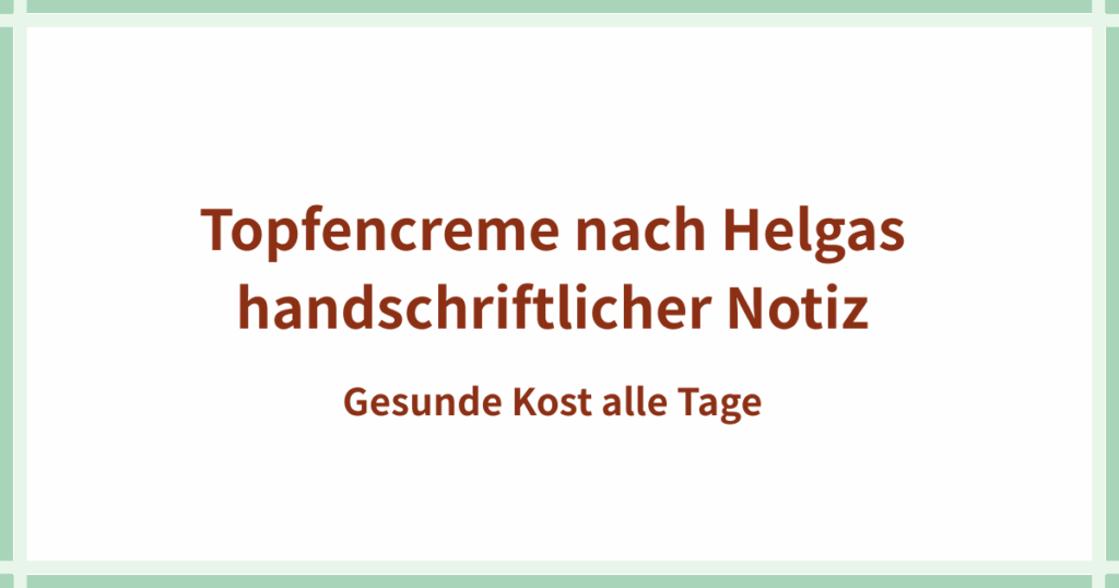 Topfencreme